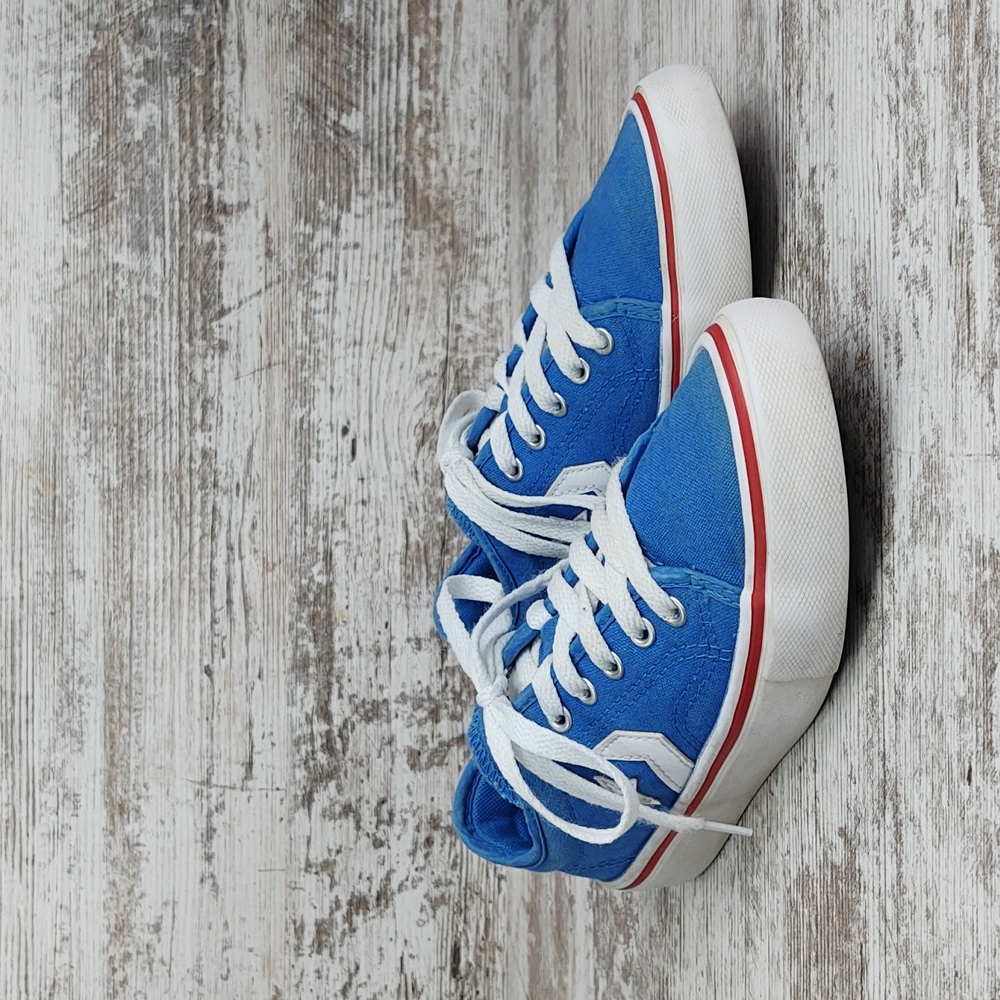 🟦Sz 2 Converse Star Replay Blue Tropic Canvas Sneakers - Picture 9 of 15